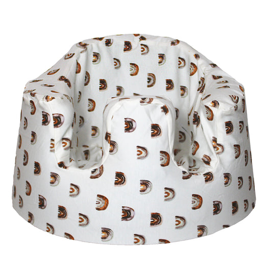 Bumbo Seat Cover - Rainbow Brown