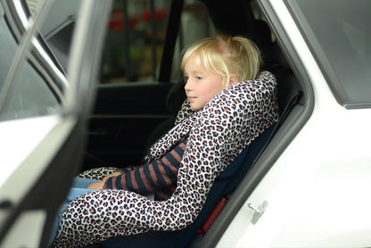 Universal Car Seat Cover Group 1+ - Leopard Print Brown