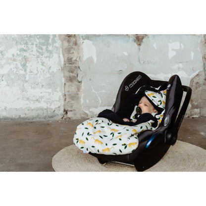 Maxi Cosi Footmuff - White with Leopards