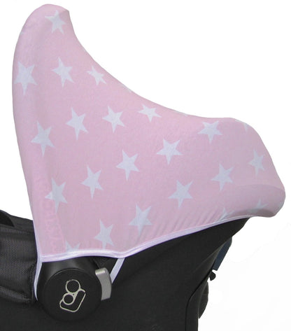 Maxi Cosi Sunshade - Light Pink with White Stars