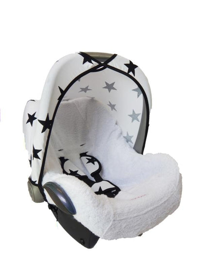 Maxi Cosi Sun Canopy - White with Black Stars